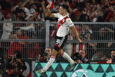 El argentino marcó un doblete en la victoria de River Plate en Libertadores.