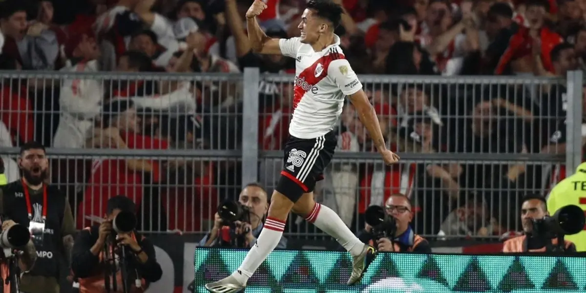 El argentino marcó un doblete en la victoria de River Plate en Libertadores.