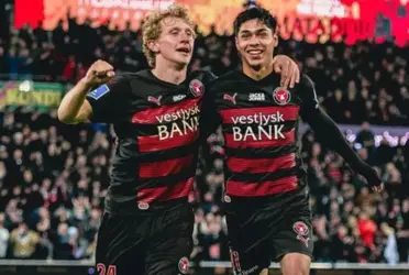 El jugador chileno hizo su primer tanto en el Midtjylland, aprovechando su momento desde el banco. 