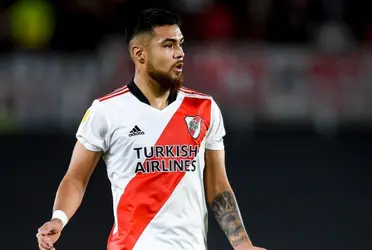 El zaguero nacional se mostró muy enfadado al término del partido, luego del empate 1-1 entre River Plate y Sporting Cristal por la Copa Libertadores.