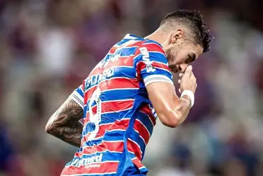 Juan Martín Lucero nuevamente estuvo en Chile, esta vez para el duelo entre Fortaleza y Palestino por Copa Sudamericana.